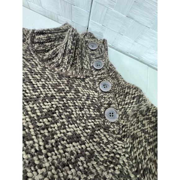 "LOLE" Vintage Chunky Heavy Sweater Button Down Neck Grunge Tween Preppy Soft - Picture 7 of 10